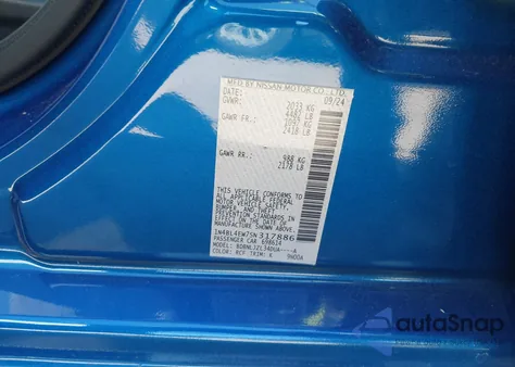 2025 Nissan Altima Sl Awd из США, поврежденный, VIN 1N4BL4EW7SN317886